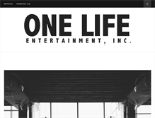 Tablet Screenshot of onelifeentertainment.com